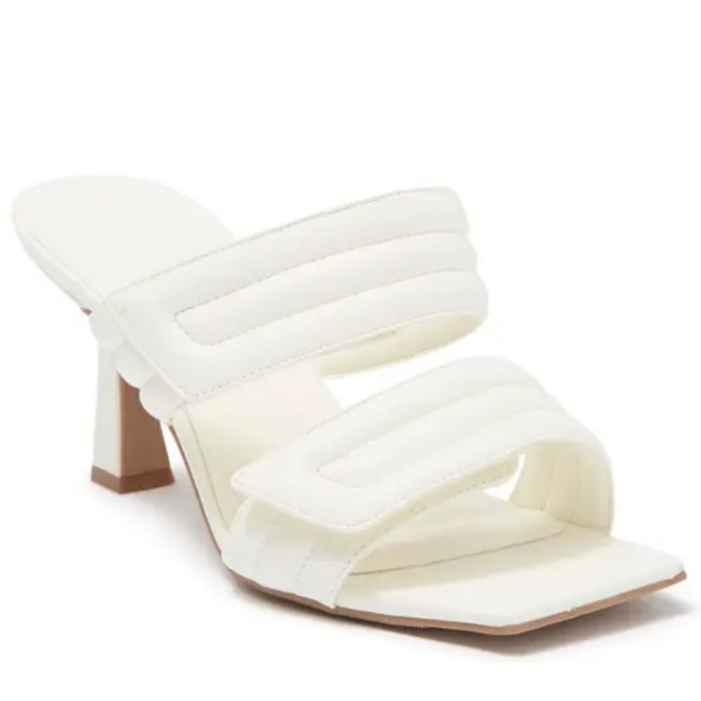 New Qarly Quilted Sandal (Women) ABOUND Ice White 3.5" high heel sandals size 5
